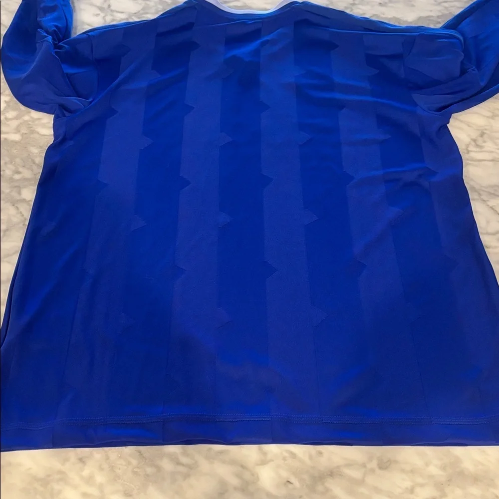 Adidas Royal Blue Long Sleeve Shirt/Jersey size small